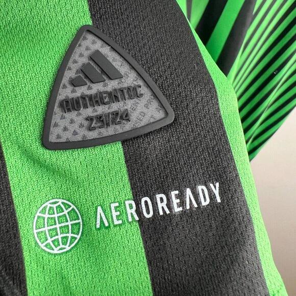 2023/24 Adidas Aeroready Austin FC MLS Soccer Jersey Mens 2XL  Yeti Green Black - Picture 8 of 9
